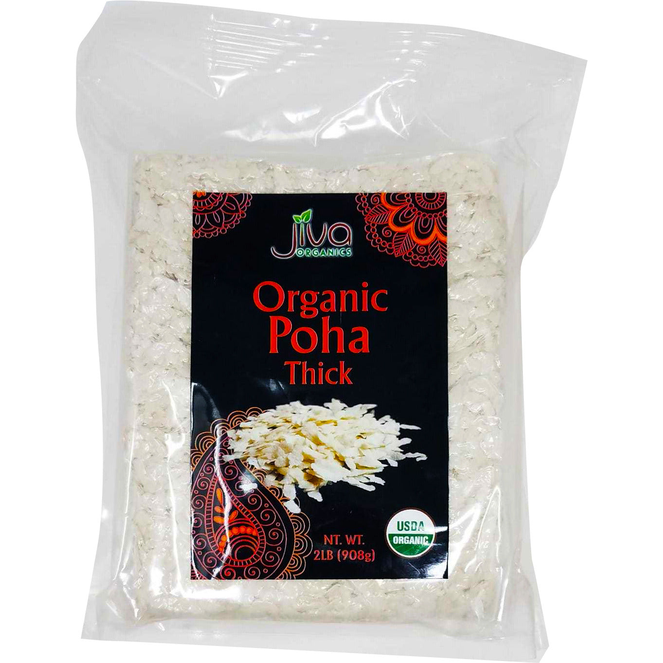 Jiva Organics Organic Poha Thick - 2 Lb