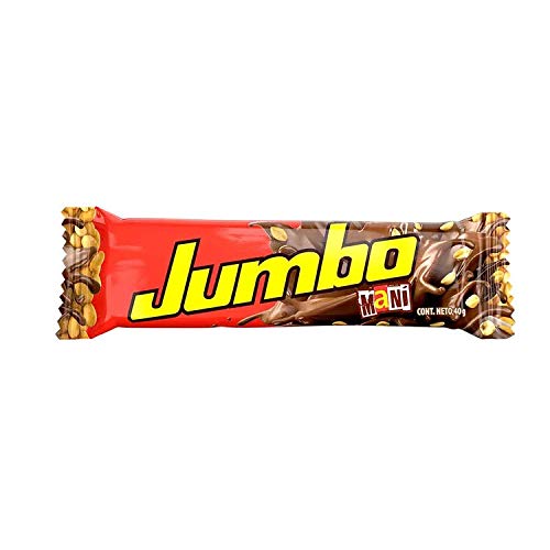 Jet JUMBO Chocolate con Leche y Mani  Pack of 6  240g Milk Chocolate with peanuts