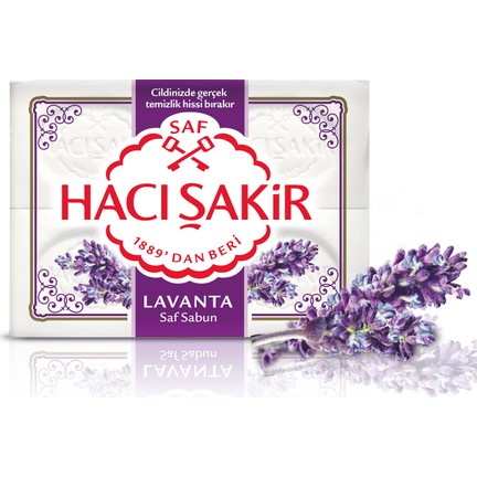 Hacı Sakir Beyaz Sabun 4x150 Gr Lavanta, Turkish Traditional Soup Lavanda