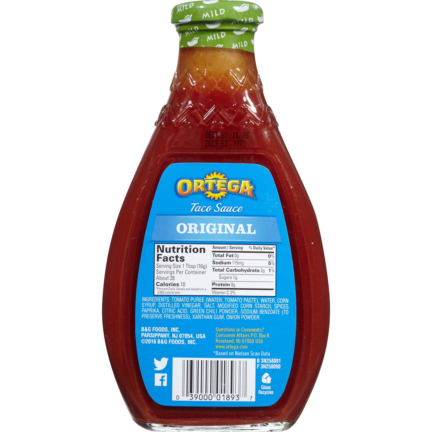 Ortega Original Mild Taco Sauce 16 oz